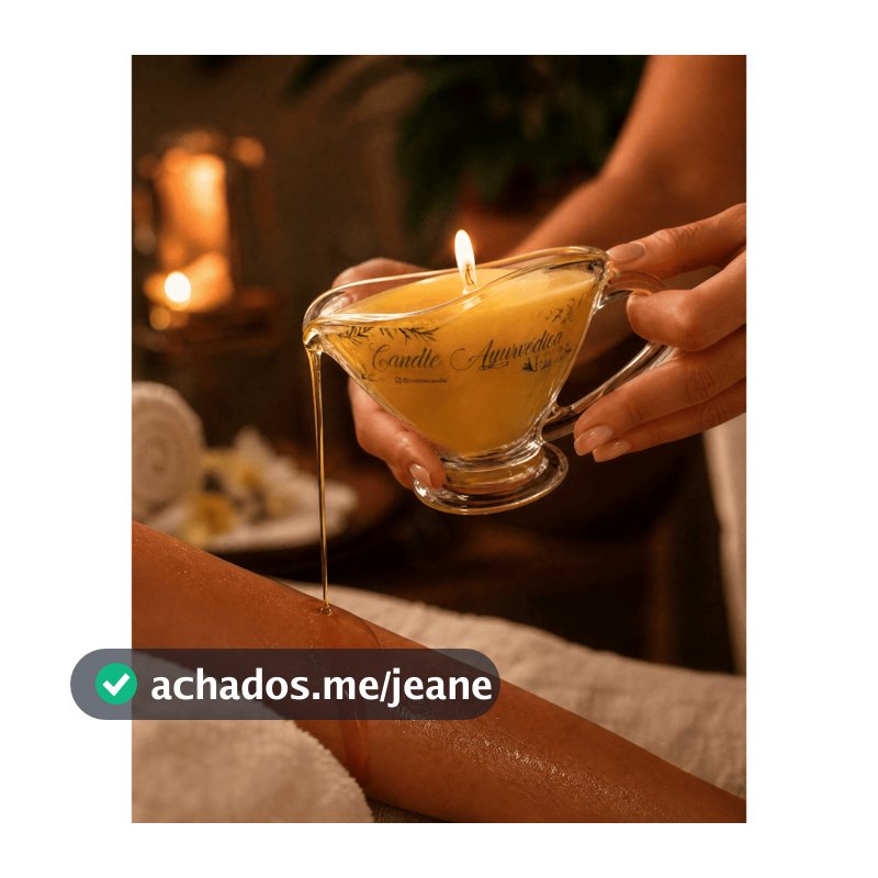 Vela para massagem terapêutica