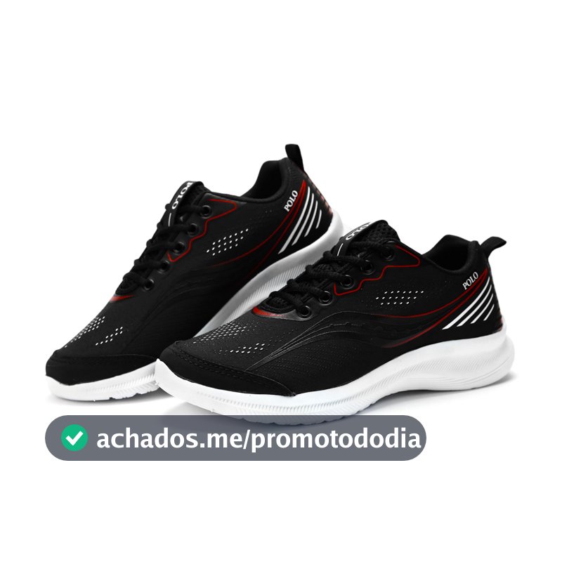 Tênis Polo Running Unissex Esportivo Feminino Masculino Fitness Caminhada Academia Moda Conforto