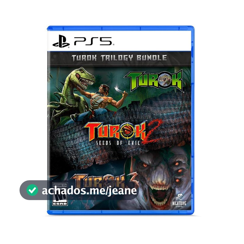 Turok Trilogy Bundle PS5 Midia Fisica