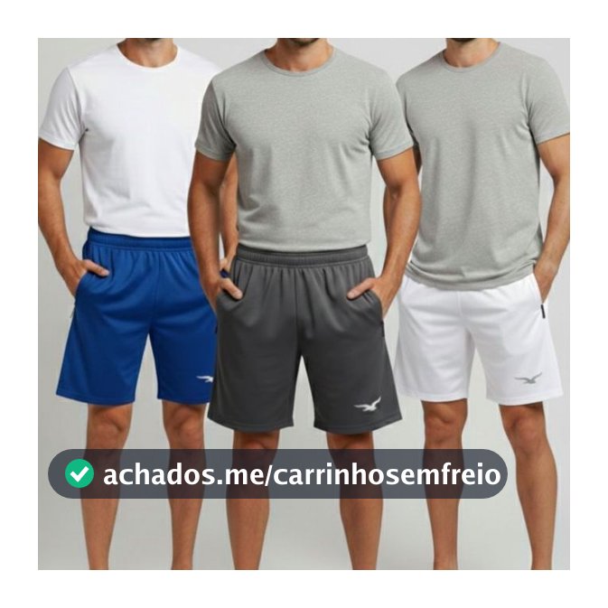 Kit Com 3 Bermudas Shorts Masculinos Básicos Bermuda Para Atividades Fisicas