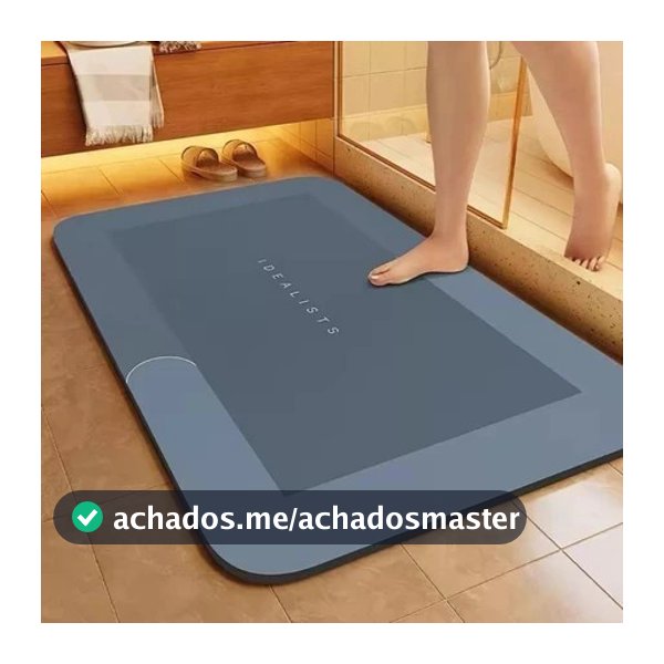 Tapete para Banheiro Secagem Rápida e Super Absorvente Ideal Para Chuveiro Cozinha e Varanda