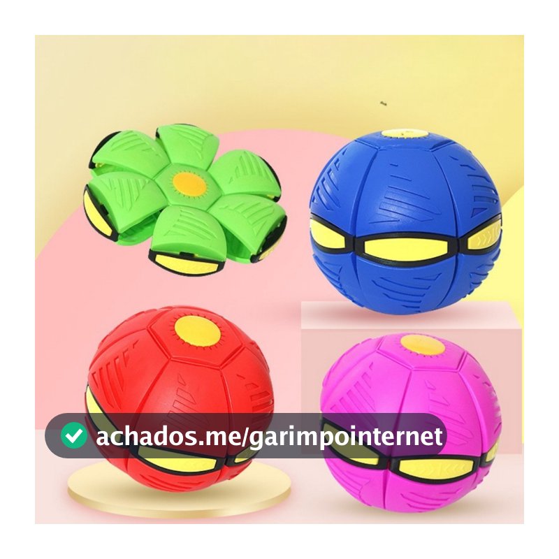 Bola Magica Vira Disco Voador Brinquedo Ao Ar Livre Bola Maluca Com Led Grande Original