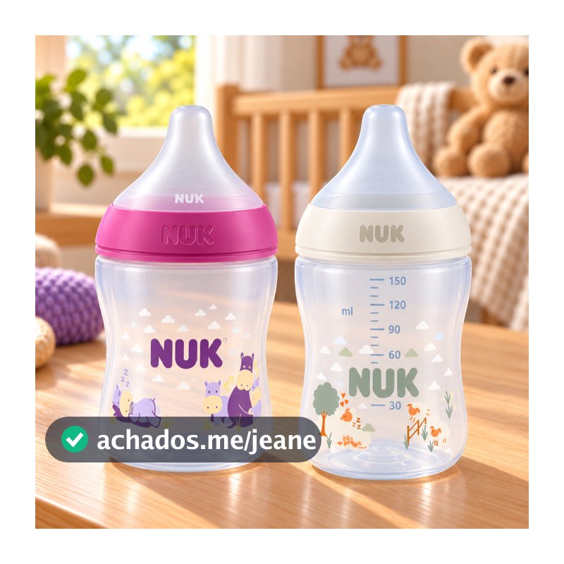 Mamadeira NUK Perfect Match 150ml Fluxo Lento Air System Infantil Controle Temperatura 0m+