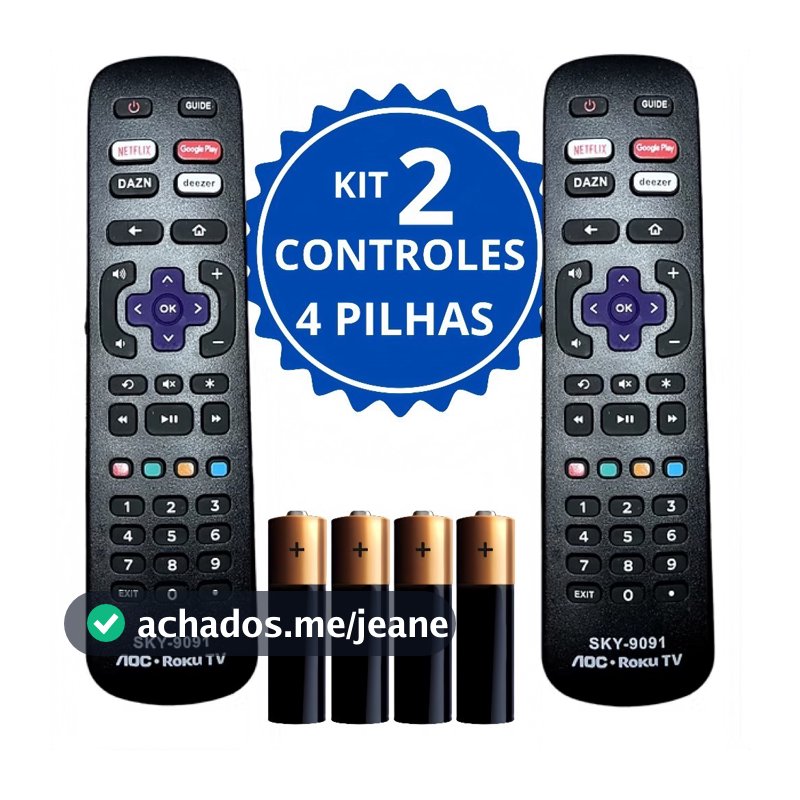 Kit Controle Remoto Tv Roku Ln1107
