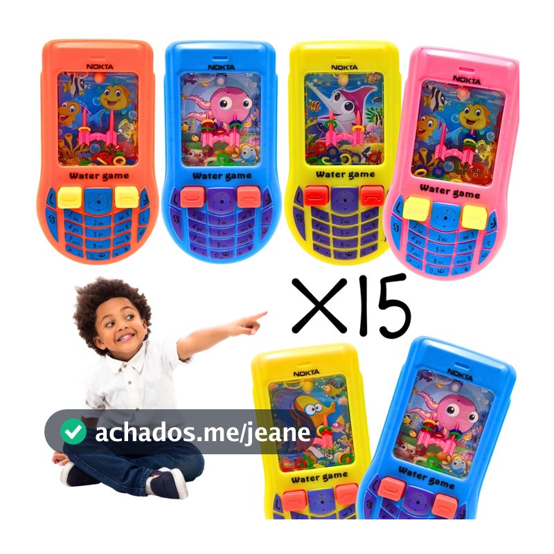 15 Jogos Joguinho Brinquedo Argola Aquaplay Controle Vídeo Game Joystick Prenda Lembrancinha Atacado
