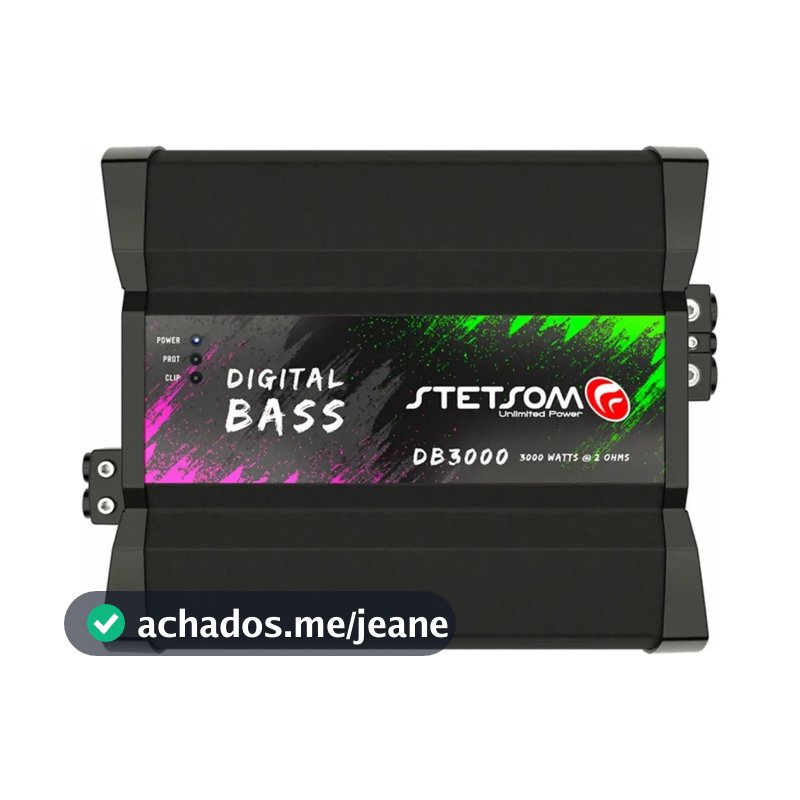 Módulo Amplificador Stetsom Db3000 Digital Bass 2 Ohms Grave