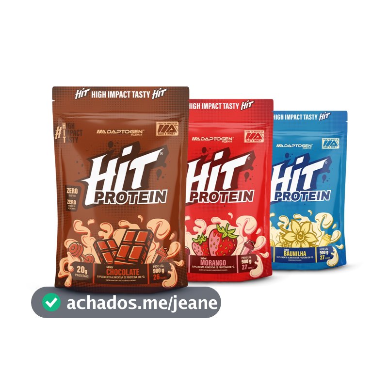HIT Whey Refil 900g Adaptogen Science – Proteína Concentrada do Soro do Leite • Rico em BCAA • Vários Sabores