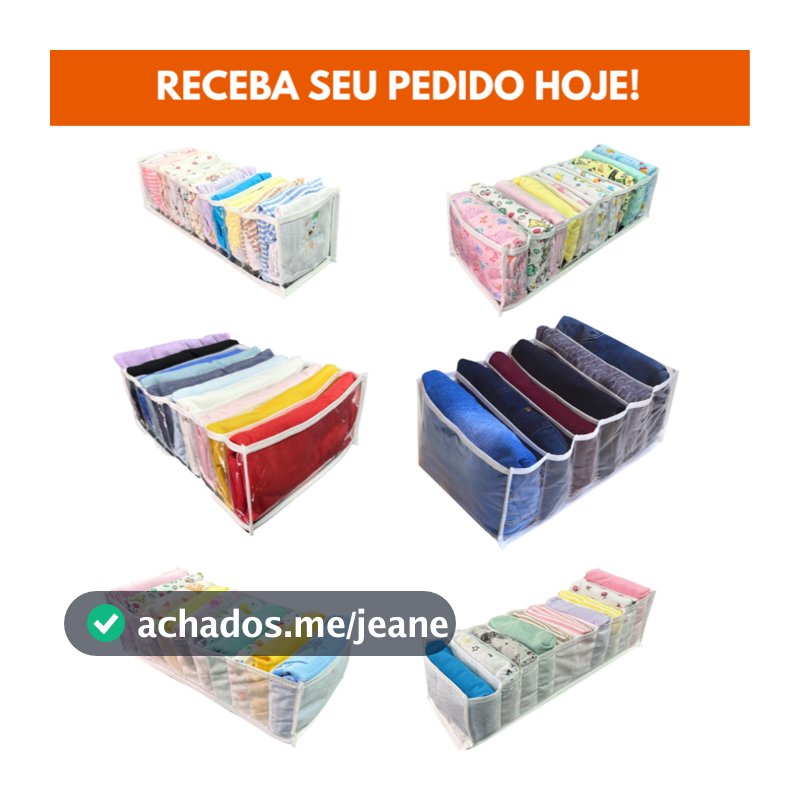 Kit Colmeia Organizadora de Guarda Roupa P, M, G