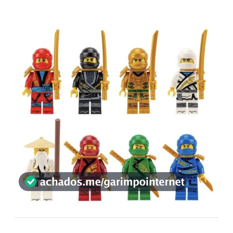 Legoe Ninjago KIT COM 8 24 OU 32 Bonecos Blocos DE Montar Ninja Ninjago Heróis Polícia Marvel Brinquedo Legal
