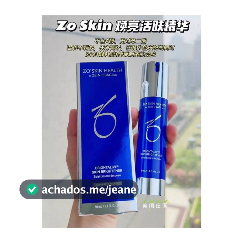 Zo Skin Brightalive Zo Skin Brightalive Essência Revitalizante Iluminadora para Remover Obotamento Antioxidante 50ml