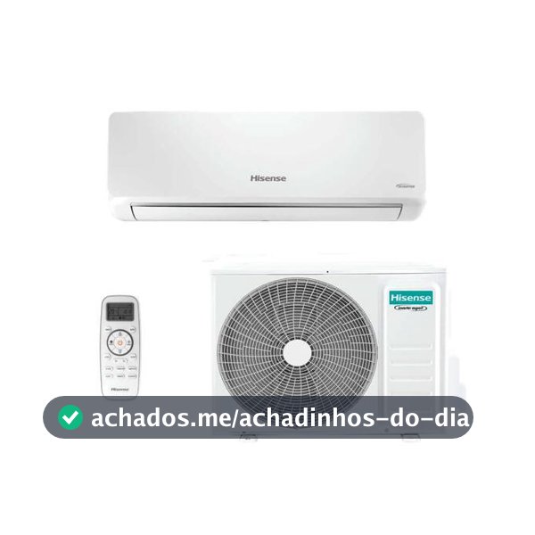 Ar Condicionado Split Inverter Hisense R-32 Hi-wall 9000 Btus Quente e Frio Wi-fi 220v
