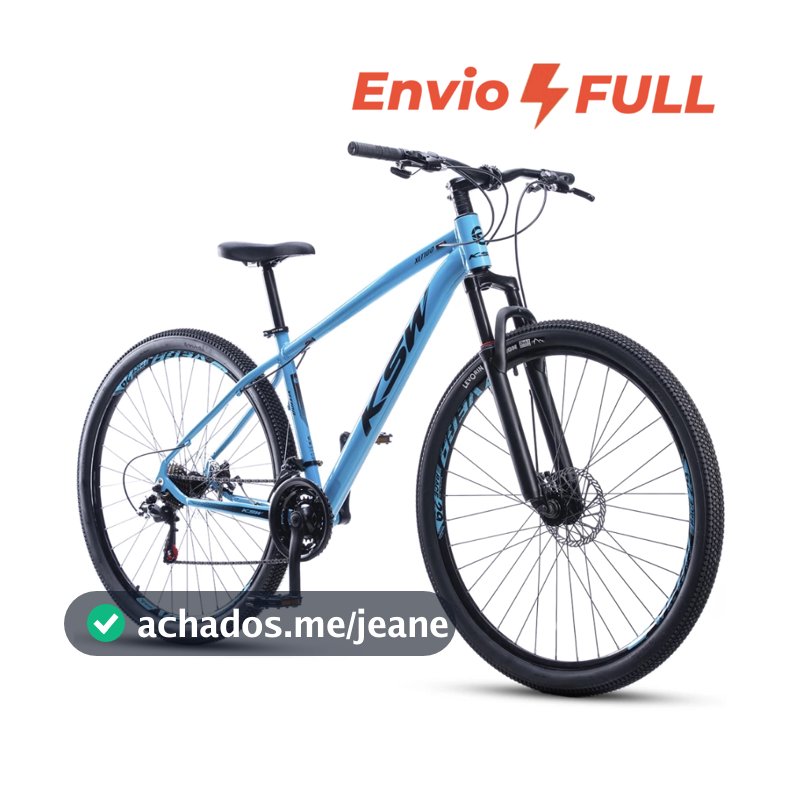 Bicicleta Bike Aro 29 Ksw 21 Velocidades Marcha Alumínio Xlt 100 Mtb Freio a disco suspensão MTB