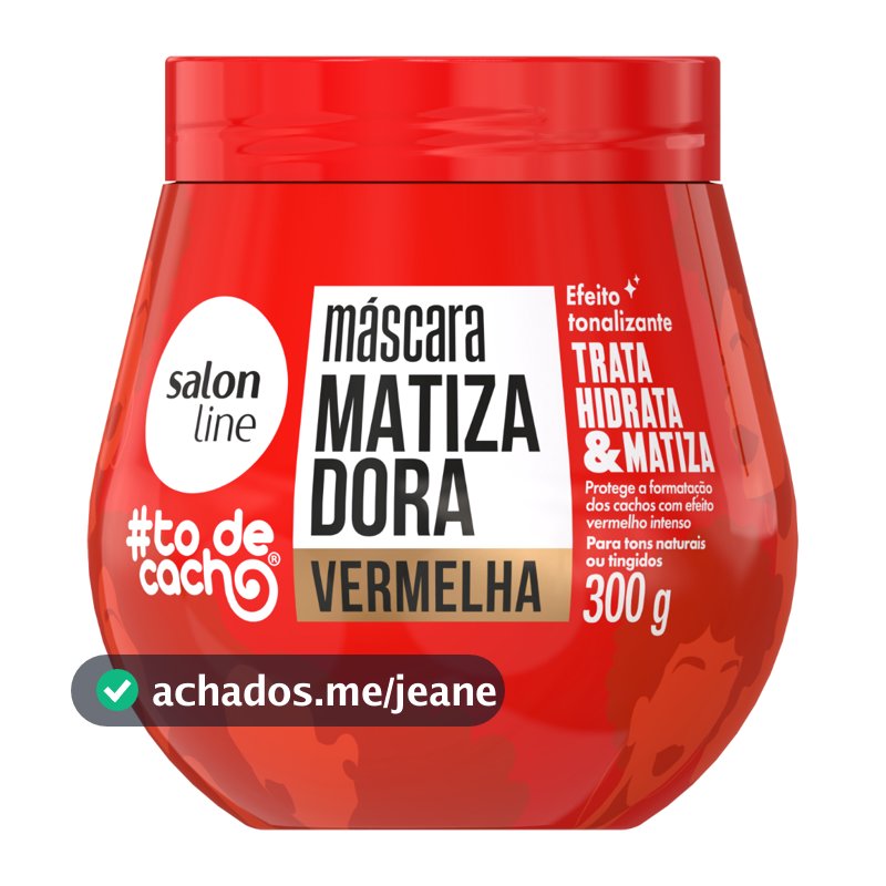 Máscara Matizadora #todecacho Vermelha 300g
