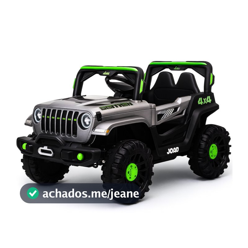 Carrinho Elétrico Infantil Quadriciclo 12v C/ Controle Remoto Acelerador de Pé Frente e Ré