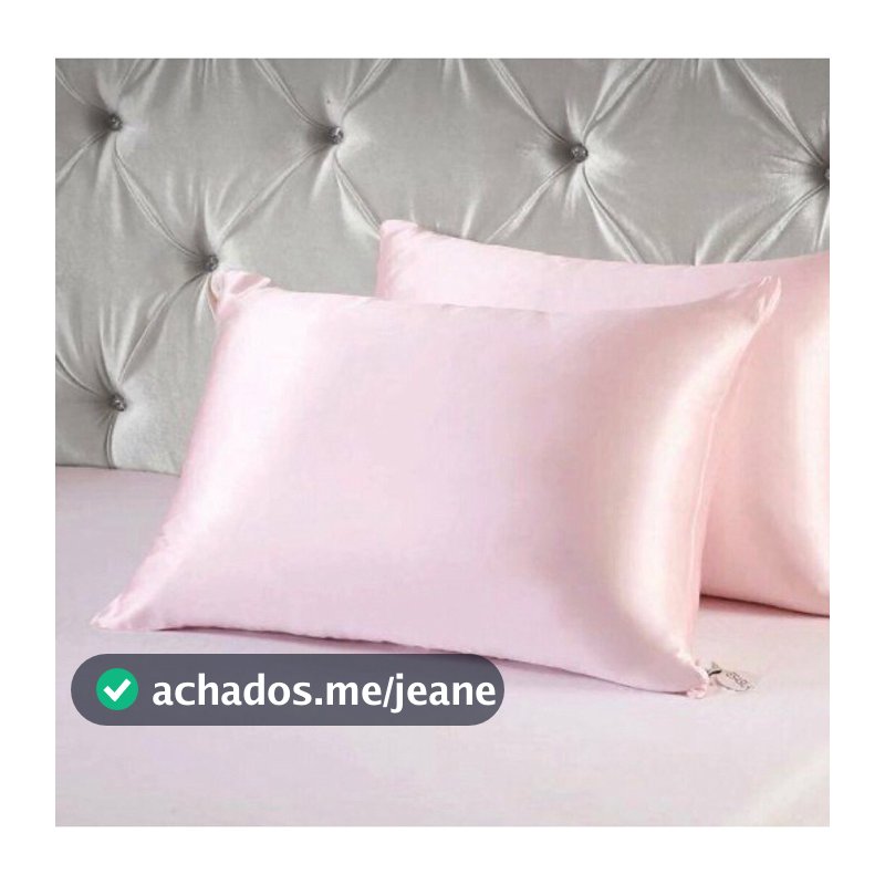 Kit com 2 fronhas em cetim , cabelos sem frizz e mais macios e hidratados.
