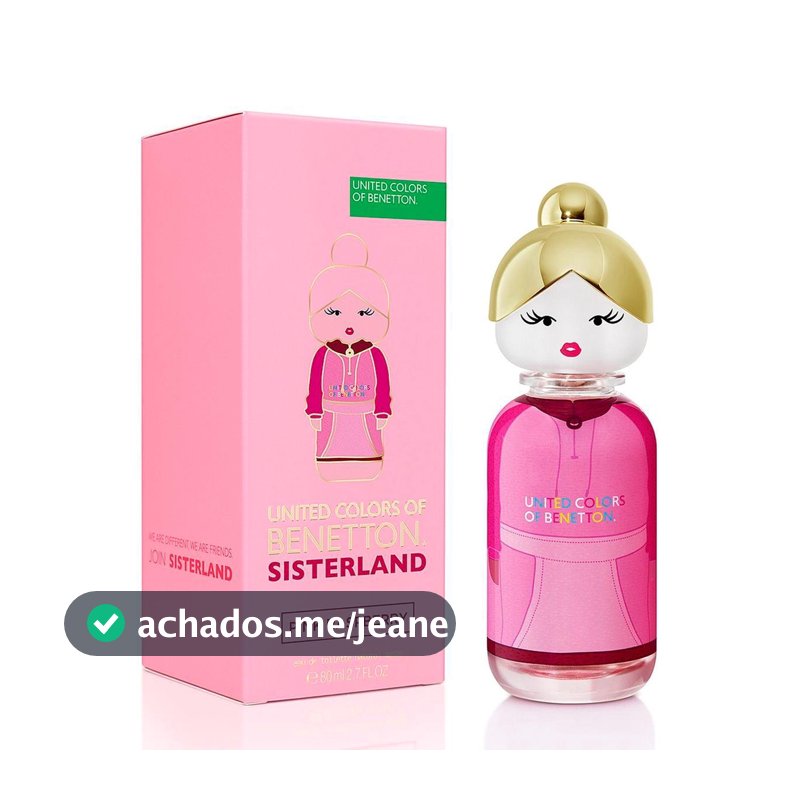 Pink Raspberry Sisterland United Colors of Benetton Perfume Feminino Eau de Toilette