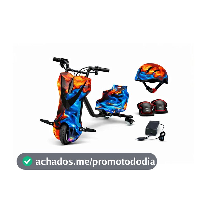 Triciclo Eletrico Drift Firewater 3 Velocidades 36v Infantil Zippy