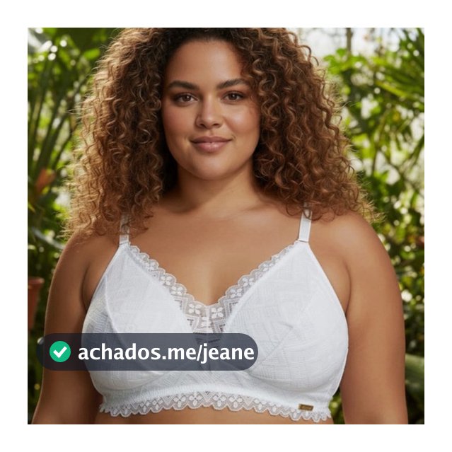 Sutiã Plus size renda macia forrado, sem aro,sem bojo,reforçado confortavel sustentação