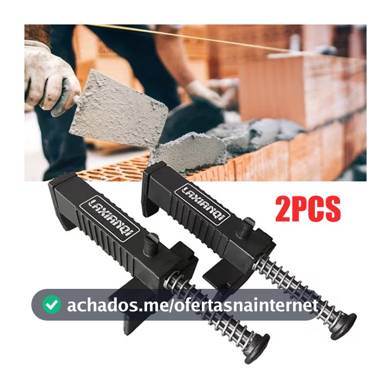 Par Alinhador De Blocos E Tijolos Esticador De Linha Para Pedreiro Ferramenta De Nivelamento