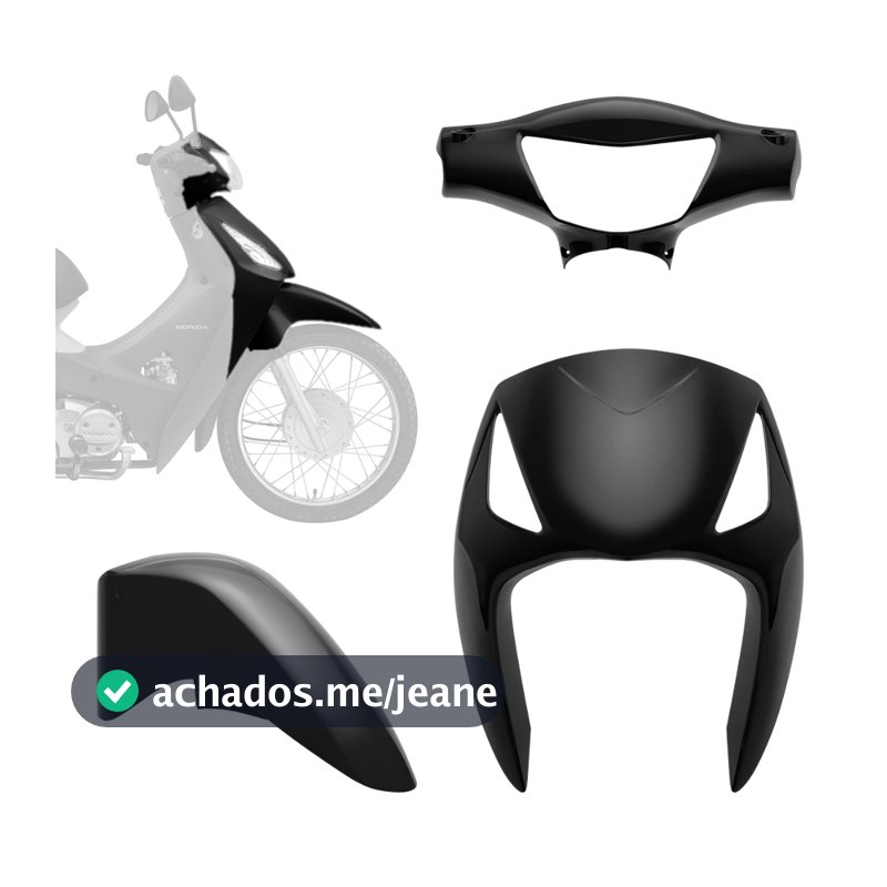 Kit Carenagem Acessórios Para Moto Honda Biz 125 2006 2007 2008 2009 2010 Pro Tork