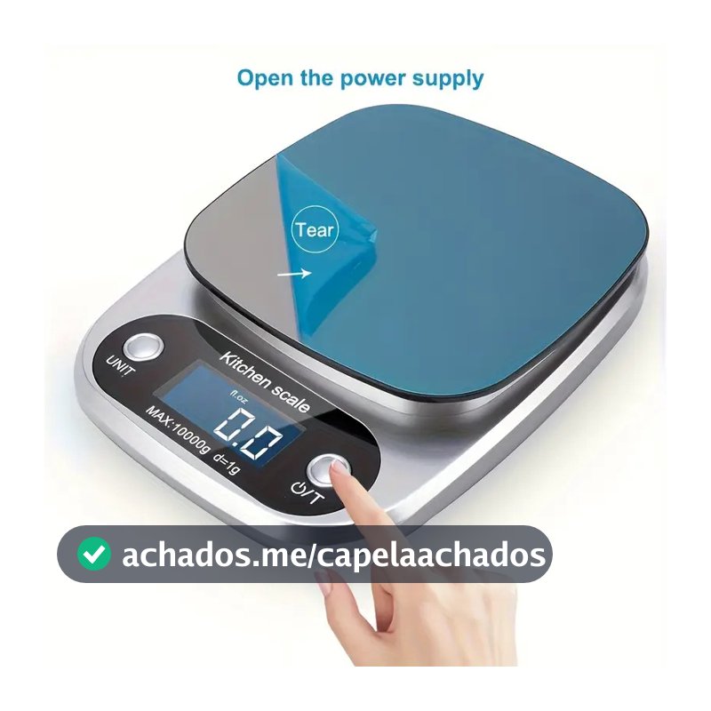 Balança de Cozinha Digital de Alta Precisão 0.1g/10kg