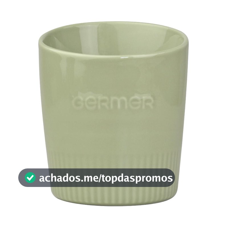 Porta Utensílios Diâmetro 13,5 cm Verde Chá Porcelana