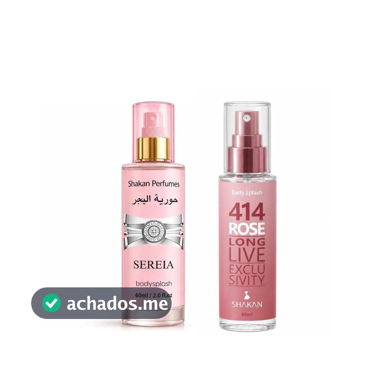 Kit Duplo de Perfumes 414 Rose + Sereia Árabe