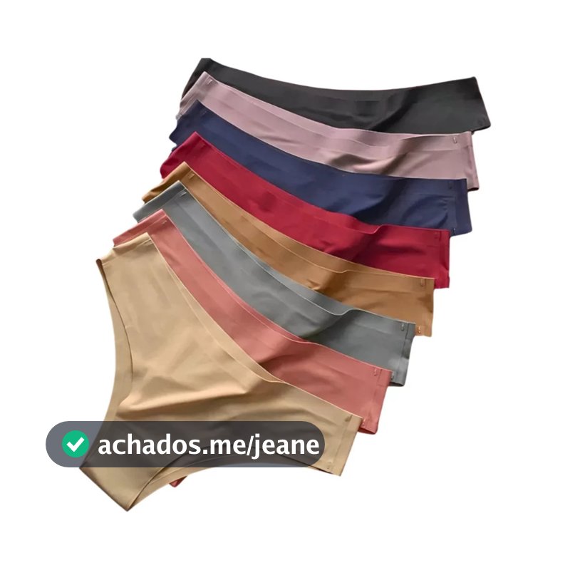 Kit Calcinhas Sem costura Tanga corte a Laser Não Marca na Roupa Invisível Academia Justo Conforto