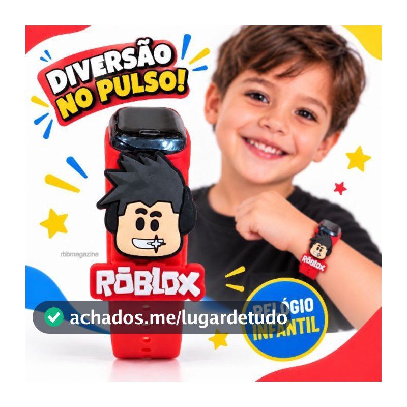 Relogio Infantil Led Roblox