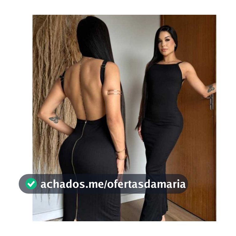 Vestido Longo Feminino Costas Nuas – Tecido Anarruga