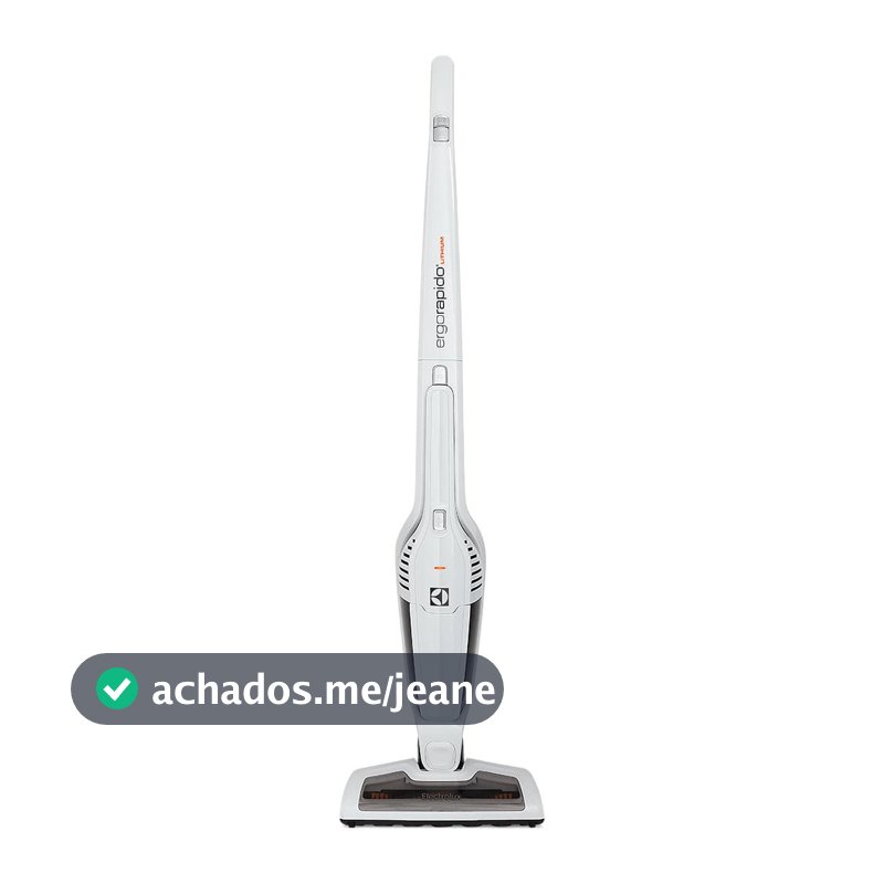 Aspirador de Pó Vertical Sem Fio Electrolux Ergorapido 2 em 1 Cyclone até 21 min Branco (ERG21)