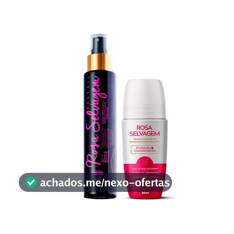 Kit Óleo + Desodorante Rosa Selvagem - Suas áxilas sem manchas e hidratadas.