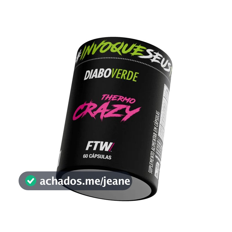Thermo Crazy Pote 60 Cáps  - Diabo Verde - FTW