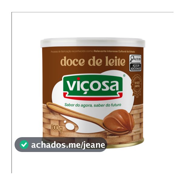 Doce De Leite Viçosa Cremoso Tradicional Lata 800g
