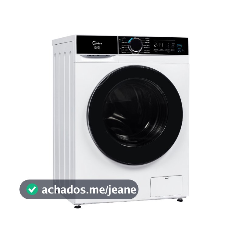 Lava e Seca Midea 11kg Inverter Ciclo Pets MFA01D110B 16 Programas Branca