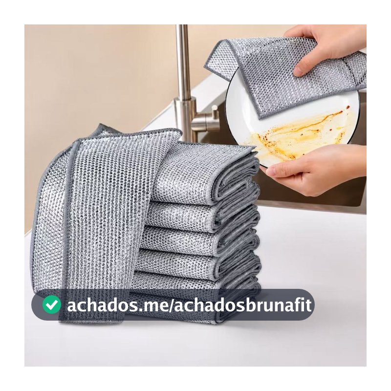 3/6/15/24 Panos De Limpeza Aço Premium Reutilizável Área Panela Fogão Toalha Louça