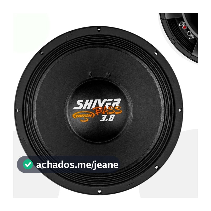 Alto Falante shiver bass 3.8 1900 watts rms 15 triton 4 ohms