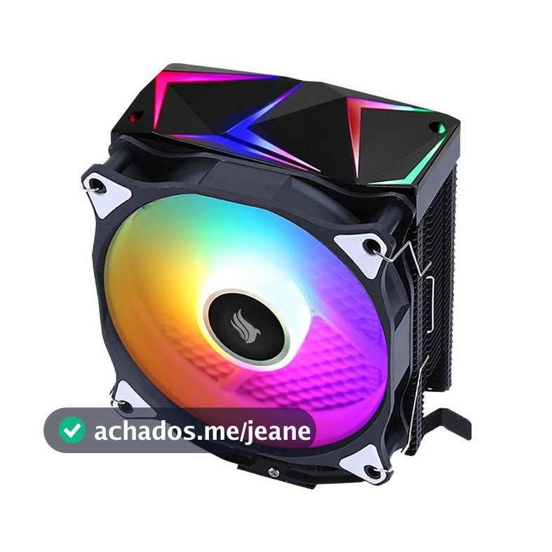 Cooler Para Processador Pichau Falcon, ARGB, 120mm, Preto, PG-FLCARGB-BK01