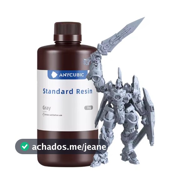 Resina Anycubic UV Standard 1KG para Impressora 3D (405nm)