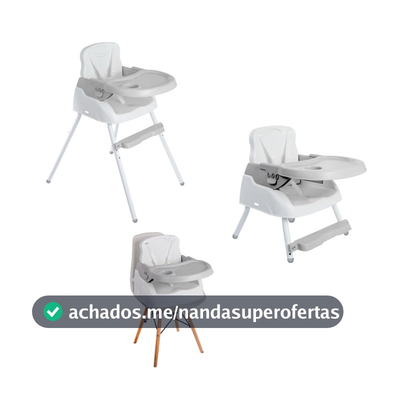 Cadeira de alimentação bebê portátil 3 em 1 Styll Baby Seggura cadeirão
