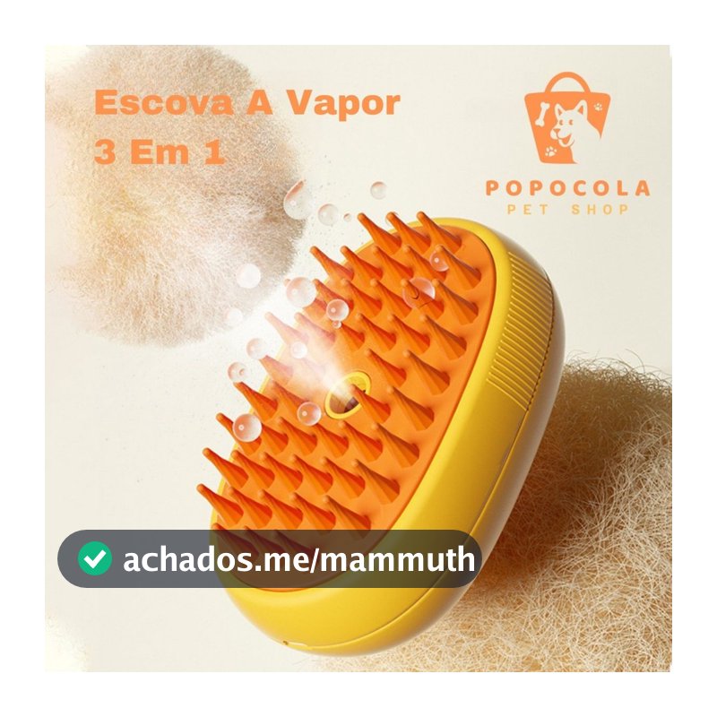 Escova Para Gatos E Cães A Vapor 3 Em 1 Pente Steam-Autolimpante Escova Vaporizador Pente de Remoção