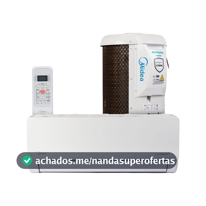 Ar-Condicionado Split 9000 BTUs Inverter Lite Conectado Frio Midea