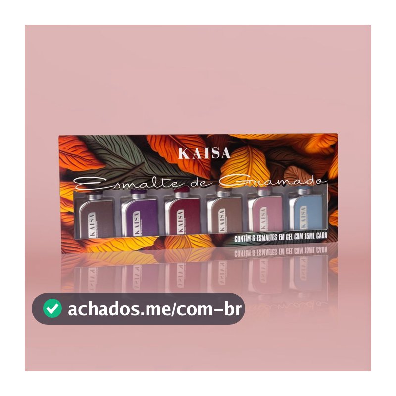 Kit Com 6 Esmalte Gramado Kaisa 15ML