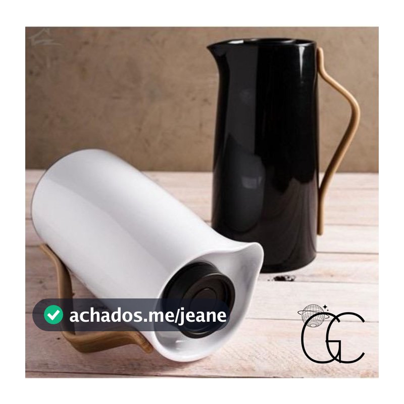 Garrafa Térmica para Chá/ Café com Cabo em Bambu