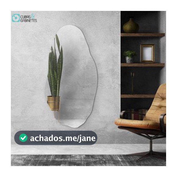Espelho Orgânico 115cm Lançamento Promoção Luxo Decorativo Quarto Sala Banheiro holl Grande Moderno
