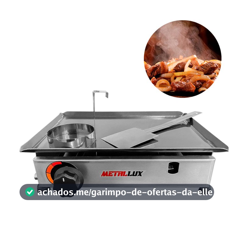 Chapa Pequena Para Lanches Porções Hamburguer
