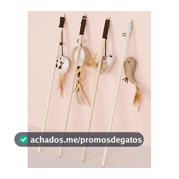 Varinha Divertida Gato Sino Provocação Do Rato Acessórios Para Animais De Estimação