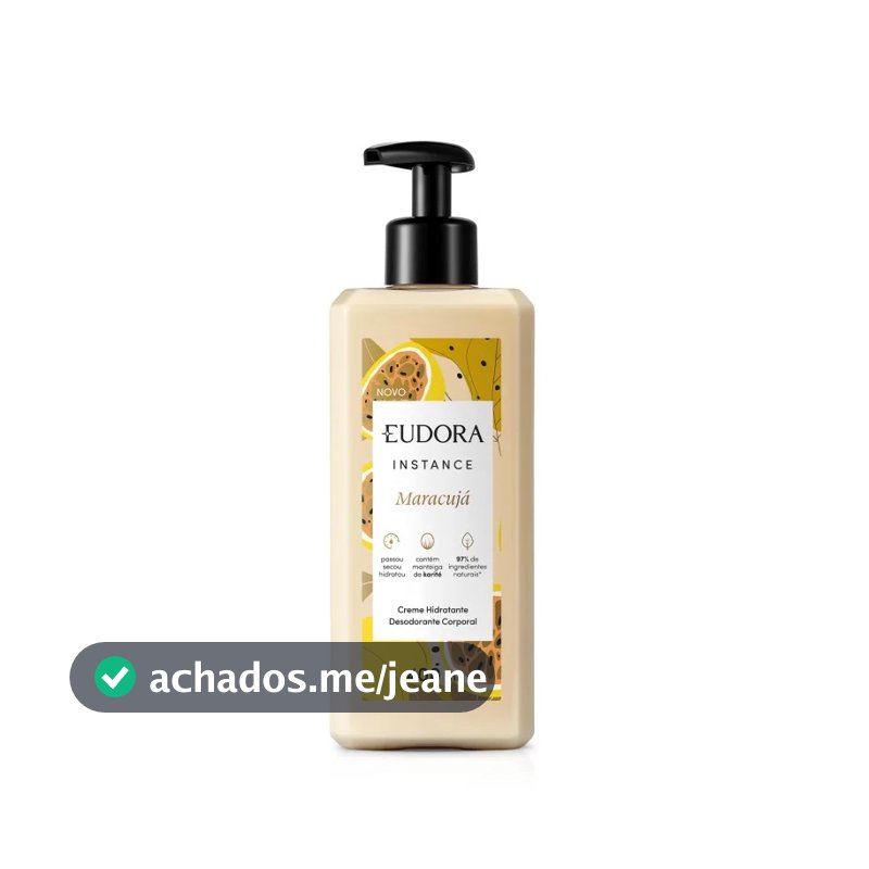 Creme Hidratante Desodorante Corporal Instance Maracujá 400ml