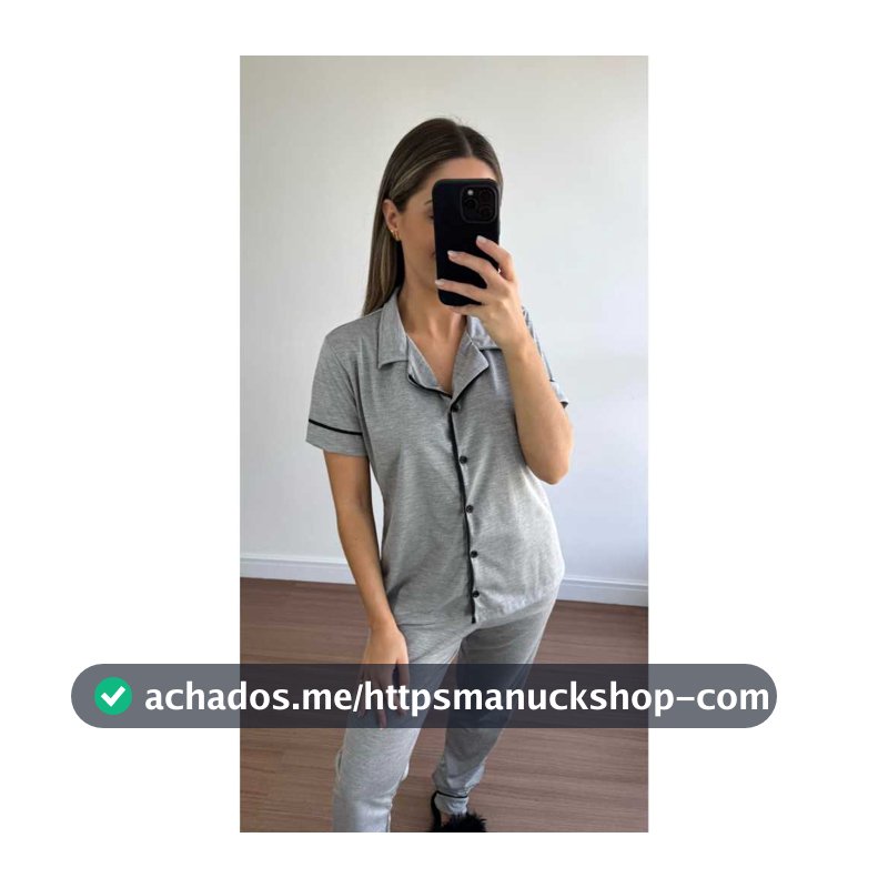 1 CONJUNTO DE PIJAMA AMERICANO MEIA ESTAÇÃO
