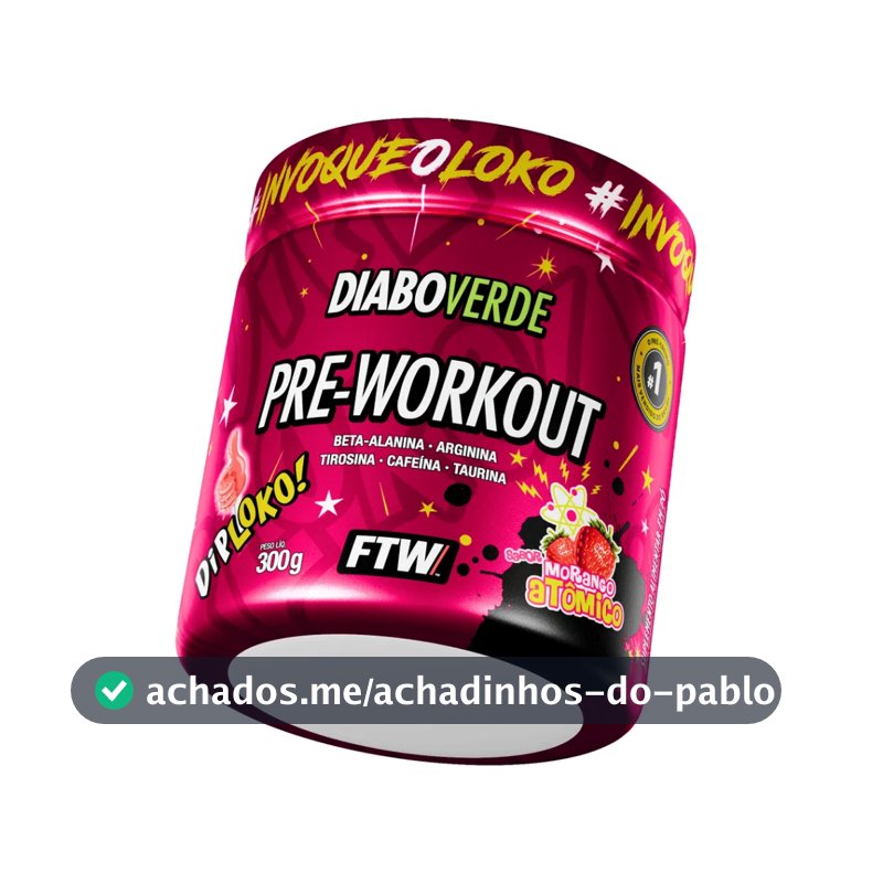 Pré Treino Diabo Verde Pre-Workout 300g - FTW